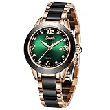 LIGE Uhren Damen Mode Wasserdicht Analog Quarz Armbanduhr Damen Elegant Beiläufig Keramik Uhr Einfachheit Geschäft Mädchen