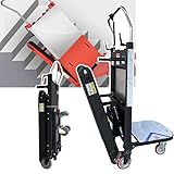 LTdlhFk Zusammenklappbarer Elektrowagen (Raupentransport) - Tragkraft 150/250 Kg, Automatischer Treppenwagen - Herausnehmbare Batterie, Gütertransport/Treppenwagen Mit Hohem Boden,B-250KG