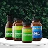 Frauenwohl Paket - Mönchspfeffer, pflanzliches Eisen, Omega‑3 & Ashwagandha - Natürliche Unterstützung für hormonelle Balance, Energie & Wohlbefinden - Vegan & ohne Zusatzstoffe