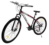 E-ROCK Mountainbike EX-6 Hardtail Fahrrad 21 Gang Schaltung MTB Fitness Bike Trekkingrad Gabelfederung Scheibenbremsen 29 Zoll Reifen