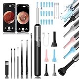 Qimic Ohrenschmalz Entferner Otoskop, WiFi Ohrenreiniger mit Kamera, IP67 wasserdicht Ohr Endoskop, 360°-Weitwinkel Otoskop Kamera mit 6 LEDs für iPhone, Android-Smartphones und iPad