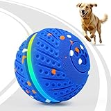 KLYNGTSK Hundespielzeug Intelligenz, Hundeball Welpenspielzeug Ball Wicked Ball Dog Ball, Intelligentes Interaktives Hundespielzeug mit Licht und 3 Spielmodi für mittlere und große Hunde