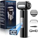 Rasierer Herren Elektrisch, Elektrorasierer Herren, Folienrasierer, 120 Min Laufzeit, IPX7 Waschbarer, Nass-Trockenrasierer, USB Schnellladen, Reisesperre, Geräuscharm, für Bart & Gesicht