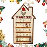 Christmas Advent Calendar, Kids Advent Calendar With Number, Wooden Calendar Ornament, Christmas Home Decor