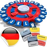 BLOOOK Thinking Words Spiel Deutsch,Wörter Sturm Spiel,Brettspiele,Wörterspiel Erwachsene Kinder,Gesellschaftsspiele,Spiel des Jahres,Familienspiel 2-8 Personen,Kartenspiele,Tabletop Spiele (Rot)