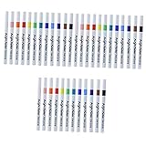 VILLCASE 36 Stk Acrylmarker farbige Malmarker malen Tragbare, schnell trocknende Marker Gelfarbe aquarell zeichenstifte Farbmarker Auf wässriger Basis Pinsel Kunstbedarf Textmarker Plastik