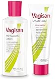 Vagisan Intimwaschlotion & Schutz-Salbe im Set - 200 ml + 75 ml | Sanfte Reinigung und Pflege für den Intimbereich | Ohne Silikone