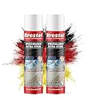 BRESTOL® Sprühkleber Extra Stark – Industrielles Klebespray mit verstellbarem Sprühkopf – Schnelltrocknend & Präzise Dosierbar, Sprühkleber Schaumstoff, Holz, Metall, Kunststoff, etc. 2x500 ml