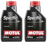 Motul Specific 5122 0W20 C5 Vollsynthetisches Motorenöl, ST-JLR 51.5122, 2 Liter