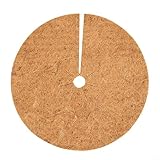 Kokos-Mulchschale, 4 Stück, für Pflanzen-Winterschutz, Kokosfaser-Pflanzenschutzscheiben 20/30/35/40/45/60 cm, für Topfpflanzen, feuchtigkeitsspeichernde Unkrautbarriere (45 cm)