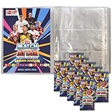 Bundle mit Match Attax Bundesliga - 1 Leere Sammelmappe + 10 Booster + Exklusive Collect-it Hüllen (2025/26)
