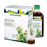 Schoenenberger - Brennnessel naturreiner Heilpflanzensaft - 3x 200 ml Glasflasche - natürliche Linderung für Harnwege und Gelenke - freiverkäufliches Arzneimittel - bio