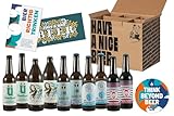 Alkoholfreies Craft Beer Paket - 10 prämierte alkoholfreie Biere, Bier alkoholfrei - Biergeschenke für Männer, Geburtstagsgeschenk Männer, Bier-Geschenk, Craftbeer Geschenkpaket