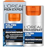 L'Oréal Men Expert Gesichtspflege gegen Falten für Männer, Anti-Aging Feuchtigkeitscreme gegen Hautalterung und Augenringe, Gesichtscreme für Herren mit Vitamin E, Falten Stop, 1 x 50 ml