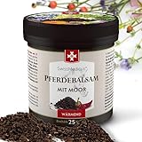 SwissMedicus Pferdebalsam Massage-gel Effektive nach aktivem Sport Kräuterbalsam hergestellt aus 25 Kräuter mit Moor Wärmend Hot