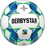 Derbystar Erwachsene Fußball Gamma TT, Weiss blau Gruen, 5, 1153500164