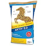 JOSERA Aktiv 2.0 (1 x 15 kg) | Premium Pferdefutter mit Vitamin E, Biotin, Selen und Omega 3 | magenschonend | Energiemüsli | vollwertig mineralisiert | 1er Pack