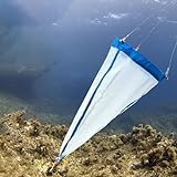 25 μm Planktonnetz - 23,62 Zoll / 60 cm Länge, 200 feine Maschen Planktonnetz, experimentelles Nylon-Probenahmenetz for Sammeln von Phytoplankton