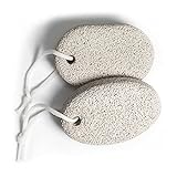 Natürlicher Bimsstein für Füße, 2 Stück, PHOGARY Lava-Pediküre-Werkzeuge, Hornhautentferner für Füße und Hände, natürliches Fußfeilen-Peeling zur Entfernung abgestorbener Haut