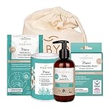 MABYEN Wochenbett Set für Mamas | Erstausstattung für die ersten Wochen mit Baby nach der Geburt - Set mit 1x Weißkohl Brustmaske, 10x Brustwarzen Pads, 1x Mandelöl & 1x Stilltee