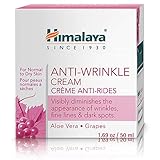 Himalaya Herbals Anti Wrinkle Cream with Aloe Vera and Grapes Helps Reduce Wrinkles, Fine Lines, Dark Spots| Moisturizes Skin, Fades Blemishes Enhances Skin Elasticity -50g