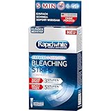 Rapid White Bleaching Strips, 1er Pack (6 Sachets), für weißere Zähne in 3 Tagen, sichtbare Zahnaufhellung für Zuhause, Zahnbleaching ohne Wasserstoffperoxid