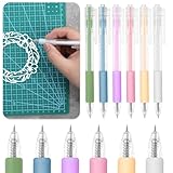 Prasacco 6 Stück Messer Pen Handwerk Schneidwerkzeuge, Craft Cutter Einziehbarer Präzisions Papierschneider DIY Art Work Cutting Allzweck Messerstift Schnitzwerkzeuge für Schule Zuhause Scrapbooking