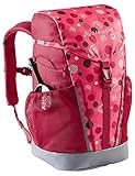 VAUDE Kinderrucksack Jungen & Mädchen Puck 10 Liter in pink, komfortabler Wanderrucksack Kinder, Wetterfester Schulrucksack mit Regenhülle & Lupe, viel Stauraum