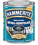 Hammerite Metallschutzlack Matt, 3in1 - Rostschutz, Anthrazitgrau, 750 ml