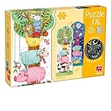 Goula - Puzzle XXL Farm Day & Night - XXL-Puzzle für Kinder - ab 3 Jahren