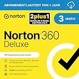 Norton 360 Deluxe 2025 2plus1 | 3 Geräte| 1 Jahr | Aktivierungscode per Email