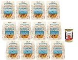Rummo Mezzi Rigatoni Glutenfrei 12x400g bronzen gezogen Mais & Vollkornreis Pasta ohne Gluten für italienische Gerichte Vorratspack + Italian Gourmet polpa