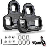 Fahrrad-Cleats Kompatibel mit Look Keo Bike Pedale, Fahrrad Stollen Schuhplattenset Rennrad Pedal MTB Pedalplatten Road Cleats Fahrradzubehör Set, für Rennrad, Radrennen, Wettkampfradfahren