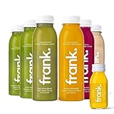 FRANK. 3 Tages Saftkur Medium - 18 kaltgepresste, vegane Säfte a 330ml, 3 Bio Ingwershots, Ideale Fasten-Kur aus frischem Obst & Gemüse, Premium Qualität (inkl. 4,50€ Einweg-Pfand)