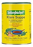 Seitenbacher Klare Suppe I Gemüsebrühe I der Allrounder I ohne Fett I ergiebig I vegan I glutenfrei I lactosefrei I (1x 500 g)