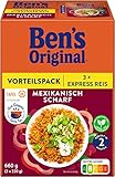 BEN'S ORIGINAL Express Reis Mexikanisch Scharf, 3 Packungen (3x220g)