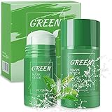 Green Mask Stick, Blackhead Remover Natural Grüntee Purifying Clay Green Tea Mask, Porentiefe Reinigung, Schönheit, Feuchtigkeitsspendend und Nährend, für alle Hauttypen Geeignet,2 Pack