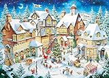 Ravensburger Puzzle 12001271-50-jähriges Jubiläum: Weihnachtsdorf Limited Edition - 1000 Teile Puzzle für Erwachsene und Kinder ab 14 Jahren, Weihnachts-Puzzle