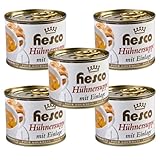 Hesco klare Hühnersuppe mit Einlage Verzehrfertig 5 Dosen 1060ml