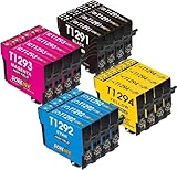 DOREINK T1295 Multipack Kompatibel für Epson WF 3520 Druckerpatronen WF 3540 patrone für Epson T1291 T1292 T1293 T1294 WF-7525 WF-7515 Stylus SX235W SX425W SX445W SX535WD Stylus Office SX435W BX635FWD