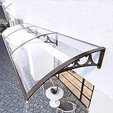 Stilvolle Vordertürvordach aus Aluminiumlegierung, 60 x 280 cm, wetterfeste Markise für Terrassen, Eingänge und Hintertüren, langlebige Lösung für den Außenbereich