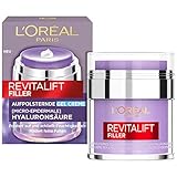 L'Oréal Paris Gel-Creme, Anti-Aging Feuchtigkeitspflege, Anti-Falten Gesichtscreme mit purer Hyaluronsäure,Für alle Hauttypen, Revitalift Filler, 50 ml