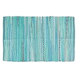 DII Chindi, Home Collection, Handgewebt, Multicolor, Flickenteppich, 50 x 80 cm, Aqua