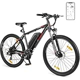 Eleglide M2 E Bike Herren Damen mit 36V 15Ah Abnehmbarer Akku, 27,5/29 Zoll Offroad E Mountainbike, Elektrofahrrad Pedelec mit APP, 24 Gänge Schaltung, Reichweite bis zu 125 KM (29 Zoll)