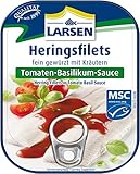 Larsen MSC Heringsfilets Tomaten-Basilikum-Sauce, 110 g