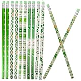 GAXIRE 12st Bleistift Mit Vierblättrigem Kleeblatt Malstifte St. Patrick Day Party-bleistifte Bleistifte Schreiben Zeichenstifte Aus Holz St. Patrick Day Bleistifte Skizzenstift Hölzern