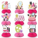 Spa Geburtstag Deko Waben, 9pcs Spa Geburtstag Party Tischdeko Bienenwabe Mittelstück Tischdekoration Zubehör für Party Dekoration