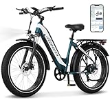 ECORUSH ECO R3 E Bike, Elektrofahrräder mit 26 * 4.0 Breite Reifen, E-Bike 48V 13Ah/48V 20Ah Lithium-Ionen-Akku, 250W Motor. E Mountainbike für Damen und Herren