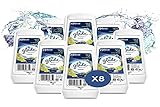 Glade (Brise) Duftgel Lufterfrischer, für Frische in allen Räumen sowie Schränken, bis zu 30 Tage Duft, Marine, 8er Pack, 8x150 g