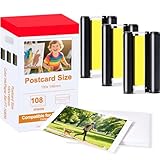 Kompatibel für Canon Selphy 3115B001(AA) Druckerkartusche und Papier,3 Kartusche &108 Fotopapier (100 x 148mm) Mehrwertkombination, für Selphy CP1500 CP810 CP820 CP910 CP1000 CP1200 CP1300